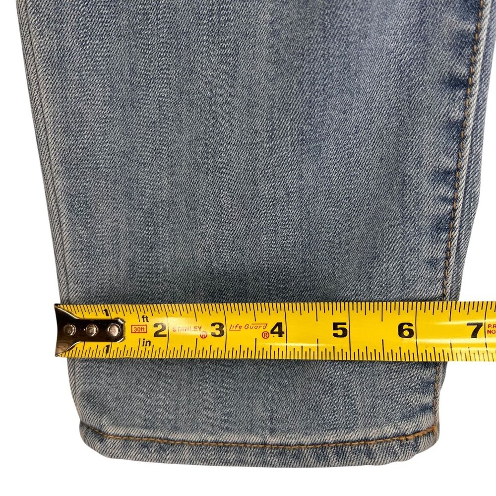 Old Navy High Rise OG Straight Jeans Size 12 Light Wash Denim Stretch Womens - Picture 9 of 12
